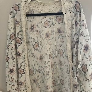 Sun & Shadow Flower Kimono